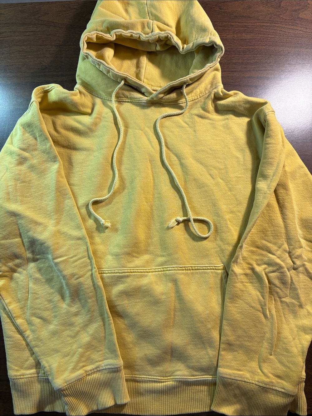 Yellow Hooded Sweatshirt